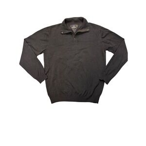 Armand Thiery AT Company Mens XL Quarter Snap Pullover Sweater Brown Knit XL